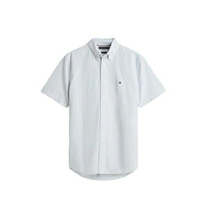 �g�~�[ �q���t�B�K�[ �����Y �V���c �g�b�v�X Heritage oxford striped-pattern short-sleeved shirt White