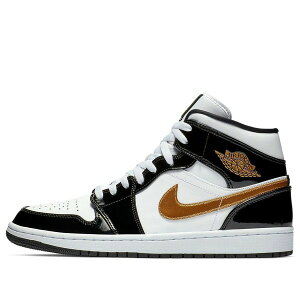 Air Jordan W[_ Y Xj[J[ yAir Jordan 1 Mid Patent 'Black Gold' 852542-007z TCY US_8.5(26.5cm)