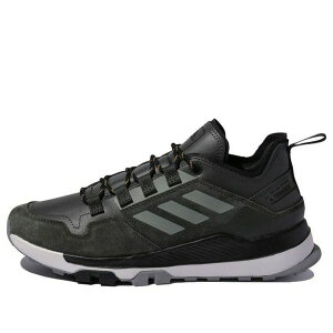 adidas �A�f�B�_�X �����Y �X�j�[�J�[ �yadidas Terrex Hikster Leather Shoes 'Black Green' FX4663�z �T�C�Y US_8(26.0cm)