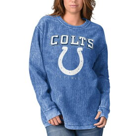 カールバンクス レディース パーカー・スウェットシャツ アウター Indianapolis Colts GIII 4Her by Carl Banks Women's Comfy Cord Pullover Sweatshirt Royal