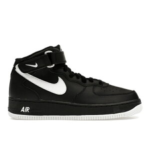 Nike �i�C�L �����Y �X�j�[�J�[ �yNike Air Force 1 Mid '07 Black White Sole�z �T�C�Y US_7.5(25.5cm) Black/White-Black