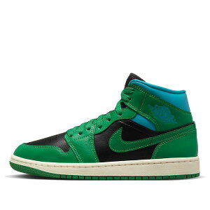 Air Jordan �W���[�_�� ���f�B�[�X �X�j�[�J�[ GREEN/BLACK �y(WMNS) Air Jordan 1 Mid 'Green Black' BQ6472-033�z �T�C�Y US_6(23.0cm)