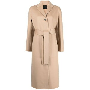 �Z�I���[ ���f�B�[�X �R�[�g �A�E�^�[ Wool-cashmere belted-waist coat Pink