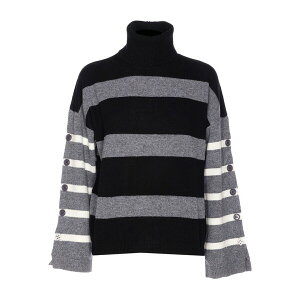 �����[�W���[ ���f�B�[�X �j�b�g&�Z�[�^�[ �A�E�^�[ Striped button-cuff sweater Grey