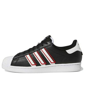 adidas �A�f�B�_�X �����Y �X�j�[�J�[ �yadidas Superstar 'Black White Vivid Red' GY0998�z �T�C�Y US_7.5(25.5cm)