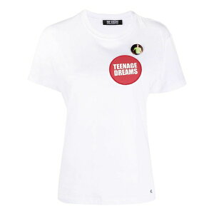 ���t�E�V�����Y ���f�B�[�X T�V���c �g�b�v�X Teenage dreams-patch cotton t-shirt White
