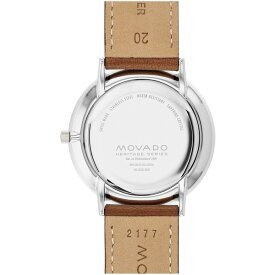モバド レディース 腕時計 アクセサリー Men's Silhouette Swiss Quartz Cognac Brown Leather Watch 40mm Brown