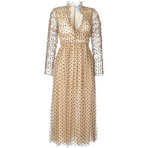 �}�b�O���[ ���f�B�[�X �����s�[�X �g�b�v�X Reminisce polka-dot tulle midi dress Pink