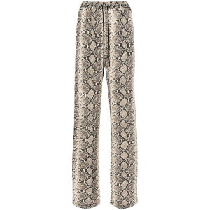 �}���[�� �Z�� ���f�B�[�X �J�W���A���p���c �{�g���X Python-print trousers Neutrals
