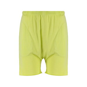 �U�E�O���[�g ���f�B�[�X �J�W���A���p���c �{�g���X Raw-edge cotton shorts Yellow