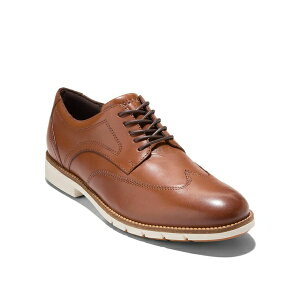 R[n[ Y hXV[Y V[Y Men's Flex Grand Wingtip Lace-Up Shoe British Tan-Ivory