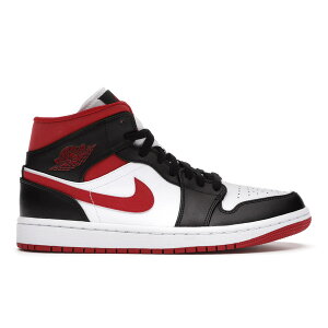 Jordan �W���[�_�� �����Y �X�j�[�J�[ �yJordan 1 Mid Gym Red Black White�z �T�C�Y US_6(24.0cm) White/Gym Red-Black