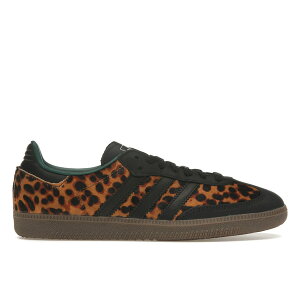 adidas �A�f�B�_�X ���f�B�[�X �X�j�[�J�[ �yadidas Samba OG Black Green Leopard (Women's)�z �T�C�Y US_7(24.0cm) Core Black/Collegiate Green/Cream White