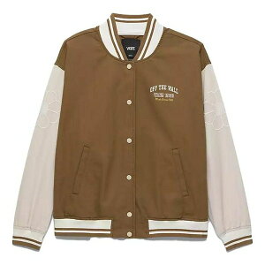 Vans oY fB[X Xj[J[ y(WMNS) Vans Music Lovers Club Bomber Jacket 'Brown Beige' VN0007580E0z TCY US_W_M