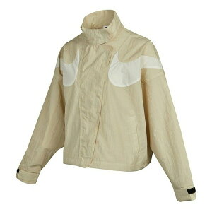 Nike iCL fB[X Xj[J[ y(WMNS) Nike Rpl Swsh Wvn Gx JKT Jacket Double Hook Stand Up Collar Jacket Coat Khaki DD5585-206z TCY US_W_XL