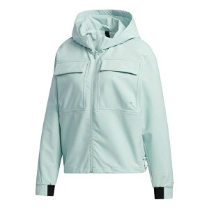 adidas AfB_X fB[X Xj[J[ y(WMNS) adidas Style Shell Jkt Casual Sports Hooded Jacket Light Blue GR3737z TCY US_W_XL