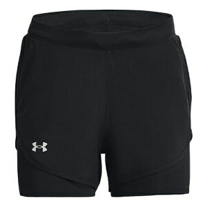 Under Armour A_[A[}[ fB[X Xj[J[ y(WMNS) Under Armour Fly-By Elite 2IN1 Shorts 'Black' 1369768-002z TCY US_W_XS