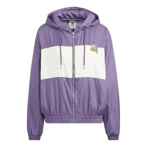 adidas AfB_X fB[X Xj[J[ y(WMNS) adidas Modern Collegiate Windbreaker Jacket 'Purple White' HS1934z TCY US_W_M