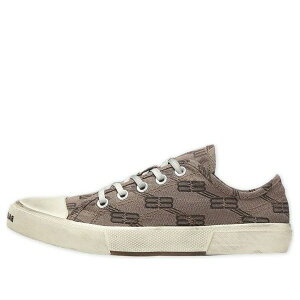 Balenciaga oVAK fB[X Xj[J[ y(WMNS) Balenciaga Paris Low Top Sneakers 'Tan BB Monogram Cotton and White Rubber' 688757W3RQ22298z TCY US_6(23.0cm)