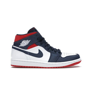 Jordan W[_ Y Xj[J[ yJordan 1 Mid SE USAz TCY US_10.5(28.5cm) White/Varsity Red-Midnight Navy
