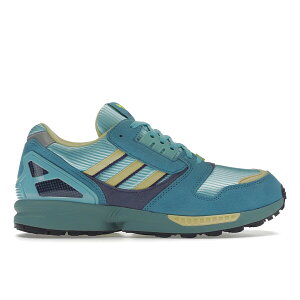 adidas AfB_X Y Xj[J[ yadidas ZX 8000 Aqua (2021)z TCY US_12.5(30.5cm) Light Blue/Shock Yellow/Sand