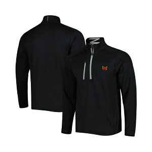 [XgNV Y p[J[EXEFbgVc AE^[ Men's Black Kentucky Derby Z500 Quarter-Zip Jacket Black