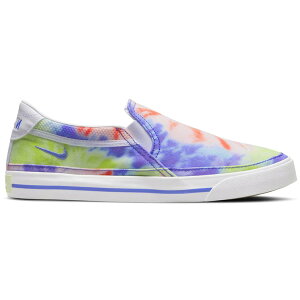 Nike iCL fB[X Xj[J[ yNike Court Legacy Print Slip On Tie-Dye (Women's)z TCY US_9.5(26.5cm) Multi-Color/White/Light Liquid Lime/Sapphire