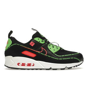 Nike �i�C�L �����Y �X�j�[�J�[ �yNike Air Max 90 Worldwide Pack Black�z �T�C�Y US_9(27.0cm) Black/Green-Red-White