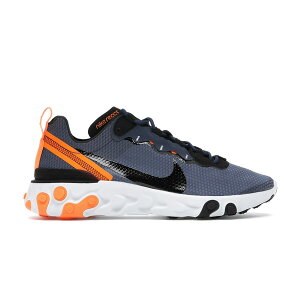 Nike iCL Y Xj[J[ yNike React Element 55 SE Midnight Navy Total Orangez TCY US_11.5(29.5cm) Midnight Navy/Total Orange-Summit White-Black
