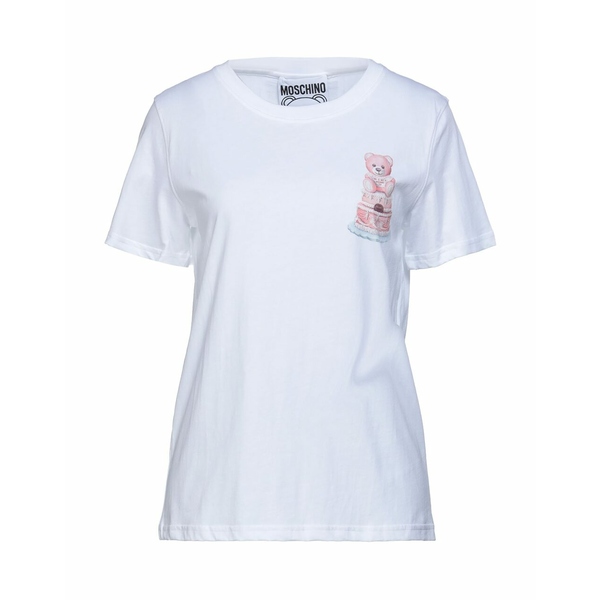 モスキーノ MOSCHINO レディース Tシャツ トップス T-shirts White 