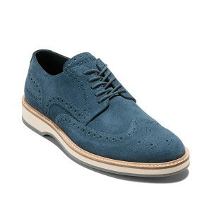�R�[���n�[�� �����Y �h���X�V���[�Y �V���[�Y Morse Grand Wingtip Oxford Blue Suede