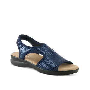 tNTX fB[X T_ V[Y Nyaman Crackle Sandal Navy