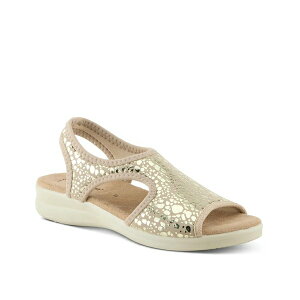 tNTX fB[X T_ V[Y Nyaman Crackle Sandal Gold Metallic
