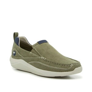 }K[^r Y Xb|E[t@[ V[Y Twill Ray Slip-On Olive Green