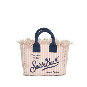 �G���V�[�c�[�Z�C���g�o�[�X ���f�B�[�X �V�����_�[�o�b�O �o�b�O Mini vanity striped-pattern tote bag Pink