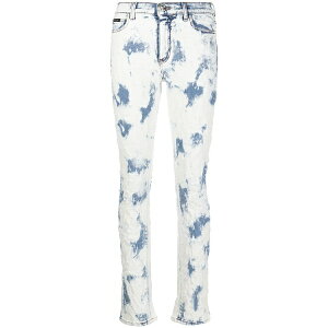 �t�B���b�v�v���C�� ���f�B�[�X �f�j���p���c �{�g���X Bleach-wash straight-leg jeans Blue