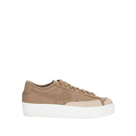 NIKE ナイキ スニーカー シューズ レディース W BLAZER LOW PLATFORM Camel