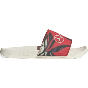 adidas �A�f�B�_�X �����Y �X�j�[�J�[ �yadidas Adilette Comfort Slides Mercedes-AMG Petronas Formula One Team Turbo Aurora Ruby�z �T�C�Y US_7(25.0cm) Turbo/Aurora Ruby/Beige
