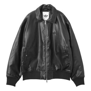 adidas �A�f�B�_�X �����Y �X�j�[�J�[ �yadidas Premium Essentials Pleather Bomber Jacket Asia Sizing 'Black' KD2943�z �T�C�Y US_M_XS
