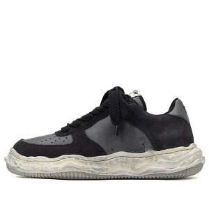 Maison MIHARA YASUHIRO �~�n�����X�q�� �����Y �X�j�[�J�[ �yMaison MIHARA YASUHIRO Wayne OG Sole Distressed Leather Low 'Black' A10FW710-BLACK�z �T�C�Y US_8(26.0cm)