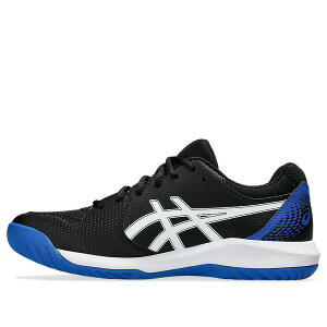 ASICS �A�V�b�N�X �����Y �X�j�[�J�[ �yASICS Gel-Dedicate 8 Wide 'Black Tuna Blue' 1041A410-002�z �T�C�Y US_10.5(28.5cm)