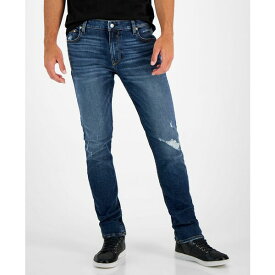 ゲス メンズ デニムパンツ ボトムス Men's Destroyed Slim Tapered Fit Jeans Calabasas Wash