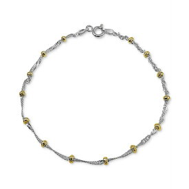 ジャニ ベルニーニ レディース ブレスレット・バングル・アンクレット アクセサリー Beaded Singapore Chain Bracelet in Sterling Silver & 18k Gold-Plate, Created for Macy's Two-Tone