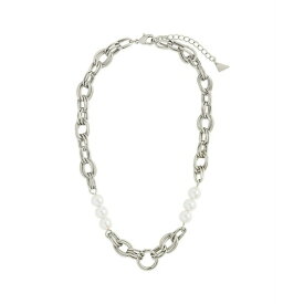 スターリングフォーエバー レディース ネックレス・チョーカー・ペンダントトップ アクセサリー Ivanna Imitation Pearl Necklace Silver