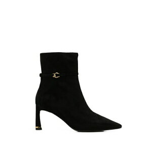 �R�`�l�� ���f�B�[�X �u�[�c �V���[�Y Logo-plaque suede ankle boots Black
