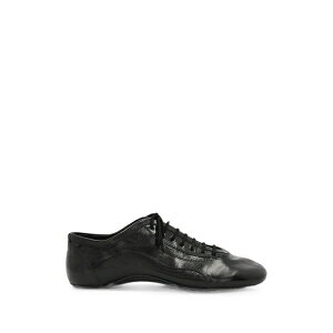 �h���X�E���@���E�m�b�e�� �����Y �X�j�[�J�[ �V���[�Y Leather ballerina sneakers Black