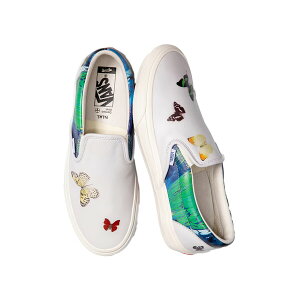 Vans �o���Y �����Y �X�j�[�J�[ �yVans Classic Slip-On VLT LX Damien Hirst Butterfly�z �T�C�Y US_8(26.0cm) Butterfly/Splatter/Marshmallow