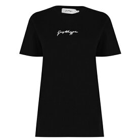 【送料無料】 ハイプ レディース Tシャツ トップス Scribble Logo Women's T-Shirt Black