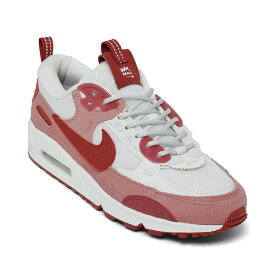 ナイキ レディース スニーカー シューズ Women's Air Max 90 Futura Casual Sneakers from Finish Line Red Stardust, Summit White