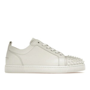 Christian Louboutin �N���X�`���� ���u�^�� �����Y �X�j�[�J�[ �yChristian Louboutin Louis Junior Spikes White�z �T�C�Y US_12(30.0cm) White